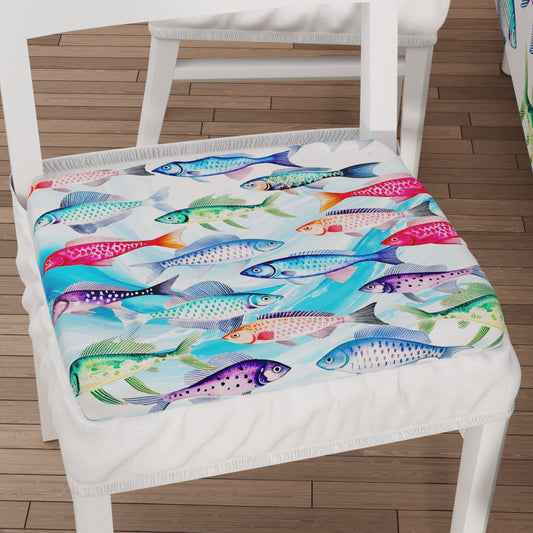 Coprisedia con Elastico Fishes Pesci | Stampa Digitale 4K | Set 2 Pz