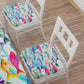 Coussins pour chaises avec élastique housse de chaise en impression numérique Poissons