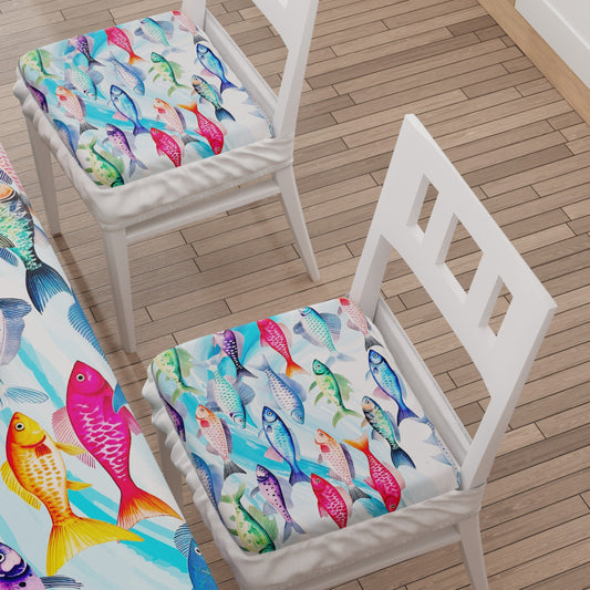 Coprisedia con Elastico Fishes Pesci | Stampa Digitale 4K | Set 2 Pz