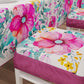 Coussins pour chaises avec élastique housse de chaise en impression numérique florale 01