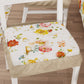 Coussins pour chaises avec élastique Housse de chaise en impression numérique Florale 06