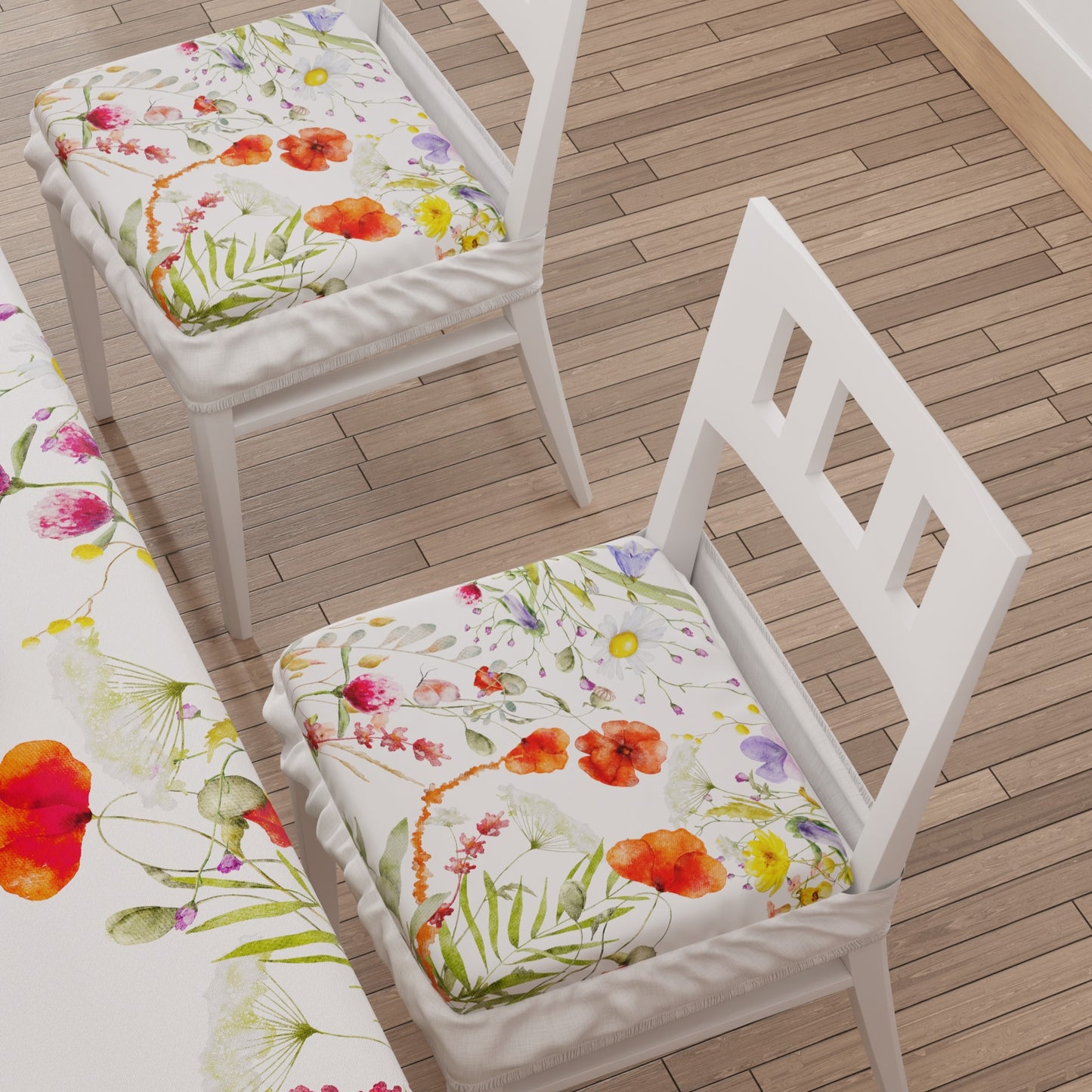 Coprisedia con Elastico Floreale-10 | Stampa Digitale 4K | Set 2 o 6 Pz