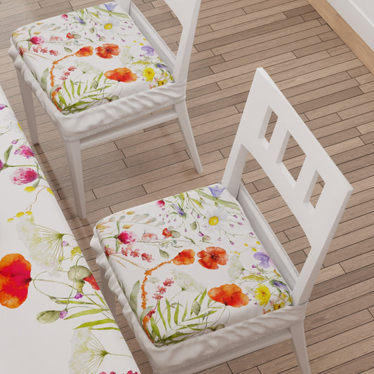 Coprisedia con Elastico Floreale-10 | Stampa Digitale 4K | Set 2 o 6 Pz