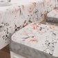 Coprisedia con Elastico Floreale-17 Grigio | Stampa 4K | Set 2 o 6 Pz
