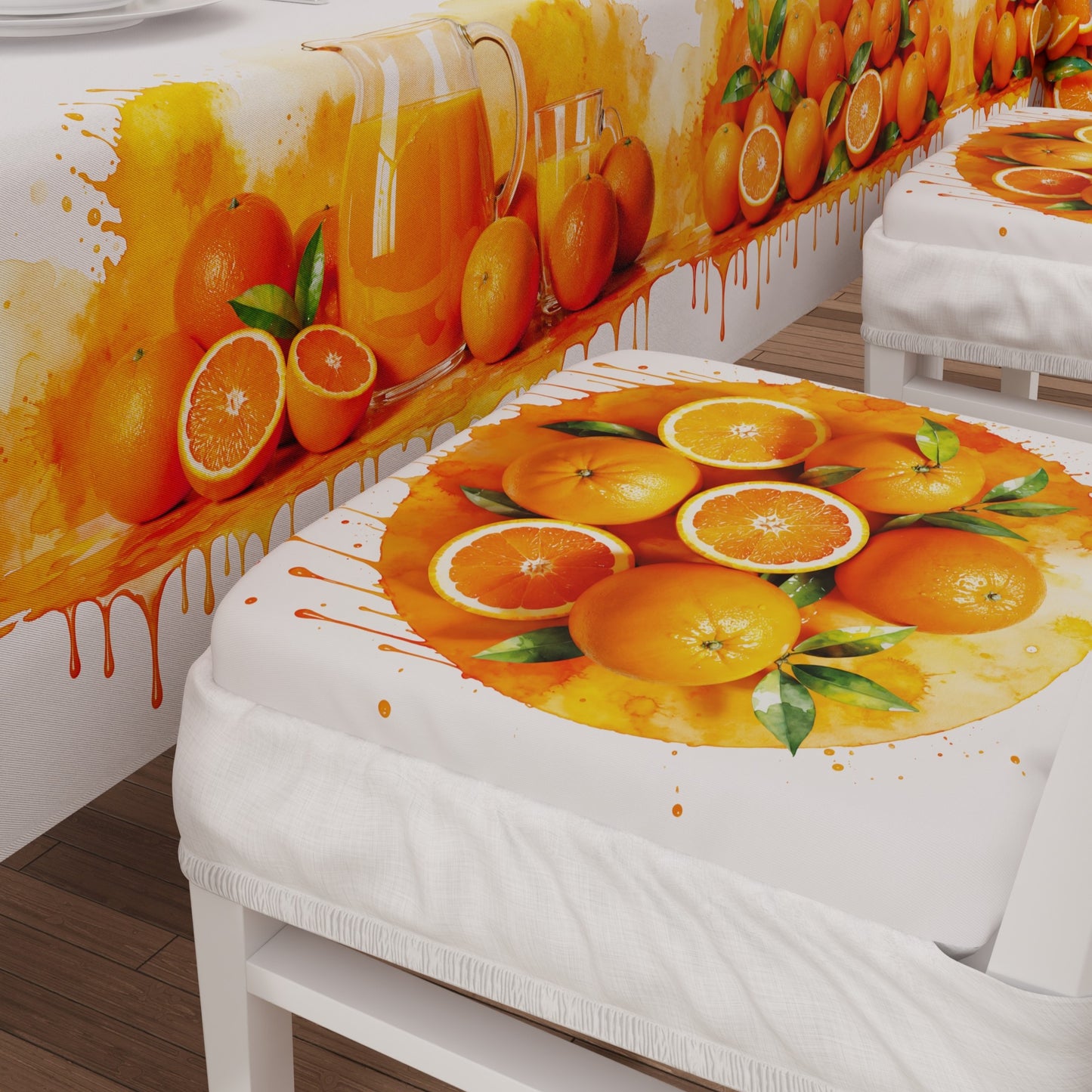 Coprisedia con Elastico Fruit Arancione Arancia | Stampa 4K | 2 o 6 Pz