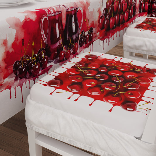 Coprisedia con Elastico Fruit Bordeaux Ciliegia | Stampa 4K | 2 o 6 Pz
