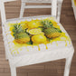 Coussins pour Chaises avec Élastique Housse de Chaise en Impression Digitale Fruit Jaune - Citron et Ananas