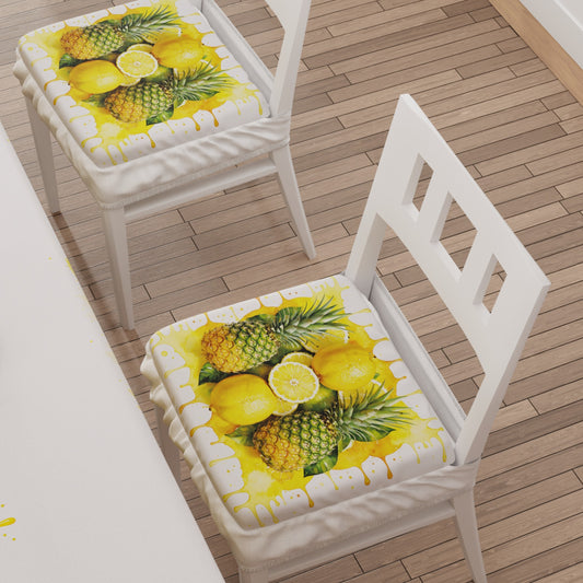 Coprisedia con Elastico Fruit Giallo Limone Ananas | Stampa 4K | 2 o 6 Pz