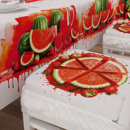 Coprisedia con Elastico Fruit Rosso Melone Fragola | Stampa 4K | 2 o 6 Pz