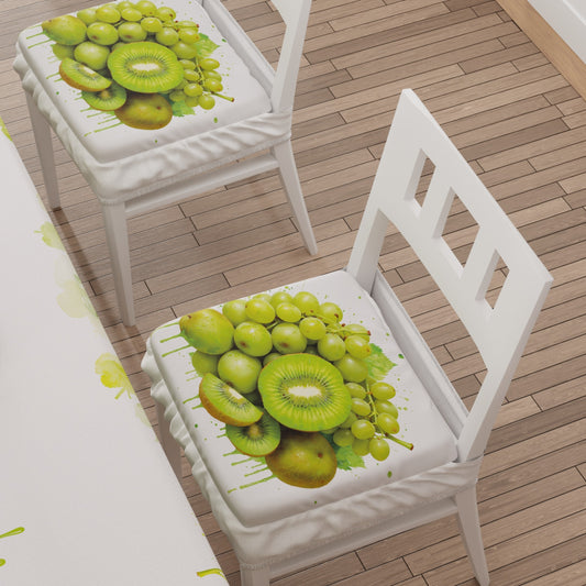 Coprisedia con Elastico Fruit Verde Kiwi Uva | Stampa 4K | Set 2 o 6 Pz
