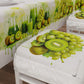 Coprisedia con Elastico Fruit Verde Kiwi Uva | Stampa 4K | Set 2 o 6 Pz