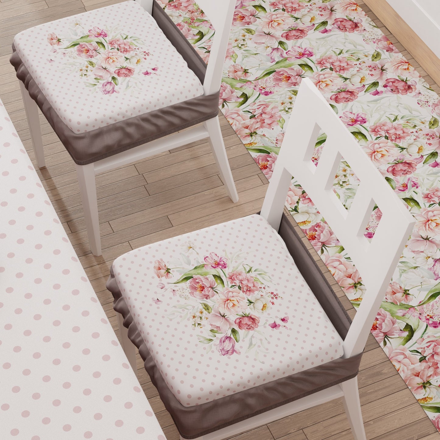 Coprisedia con Elastico Shabby Cipria | Stampa 4K | Set 2 o 6 Pz
