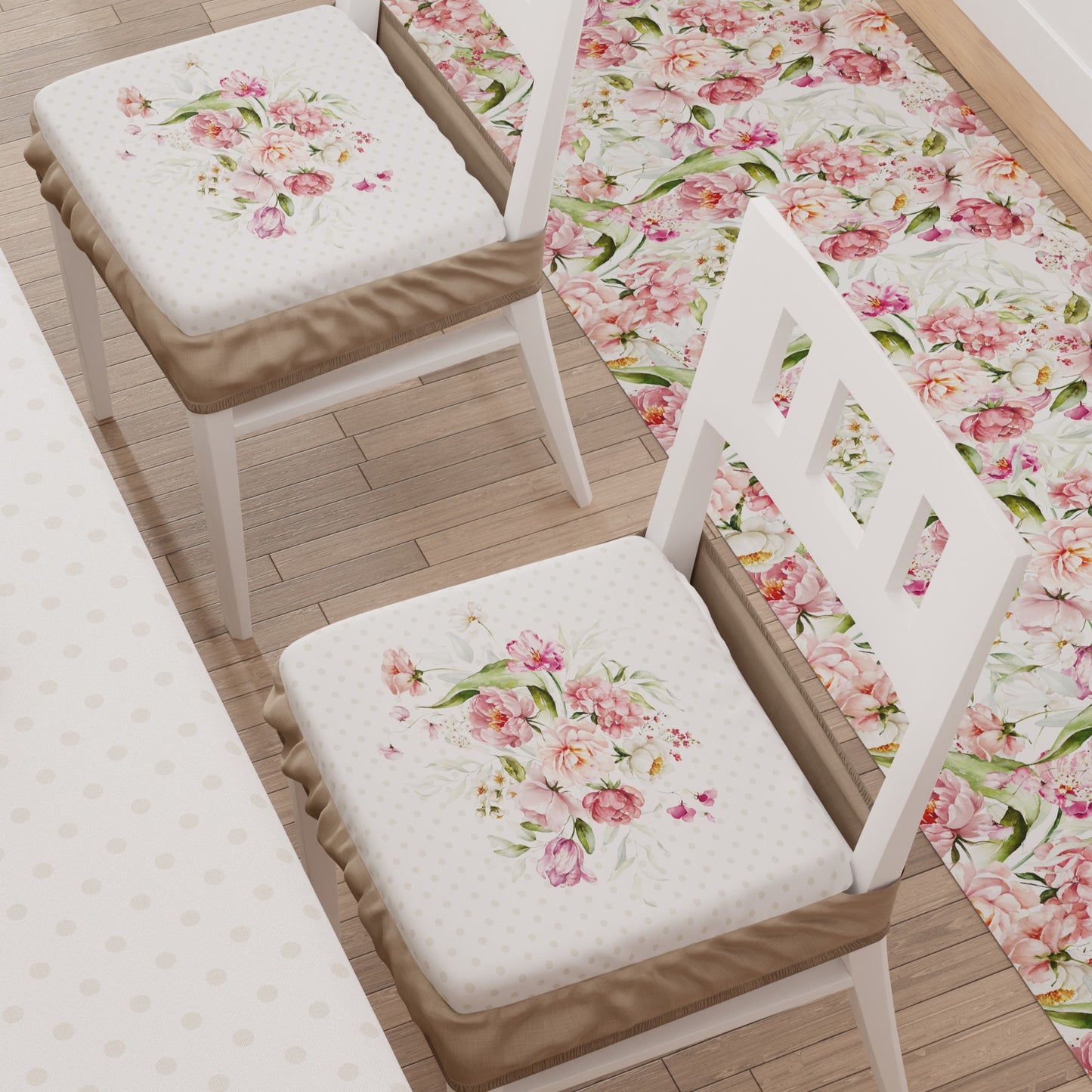 Coprisedia con Elastico Shabby Beige | Stampa 4K | Set 2 o 6 Pz