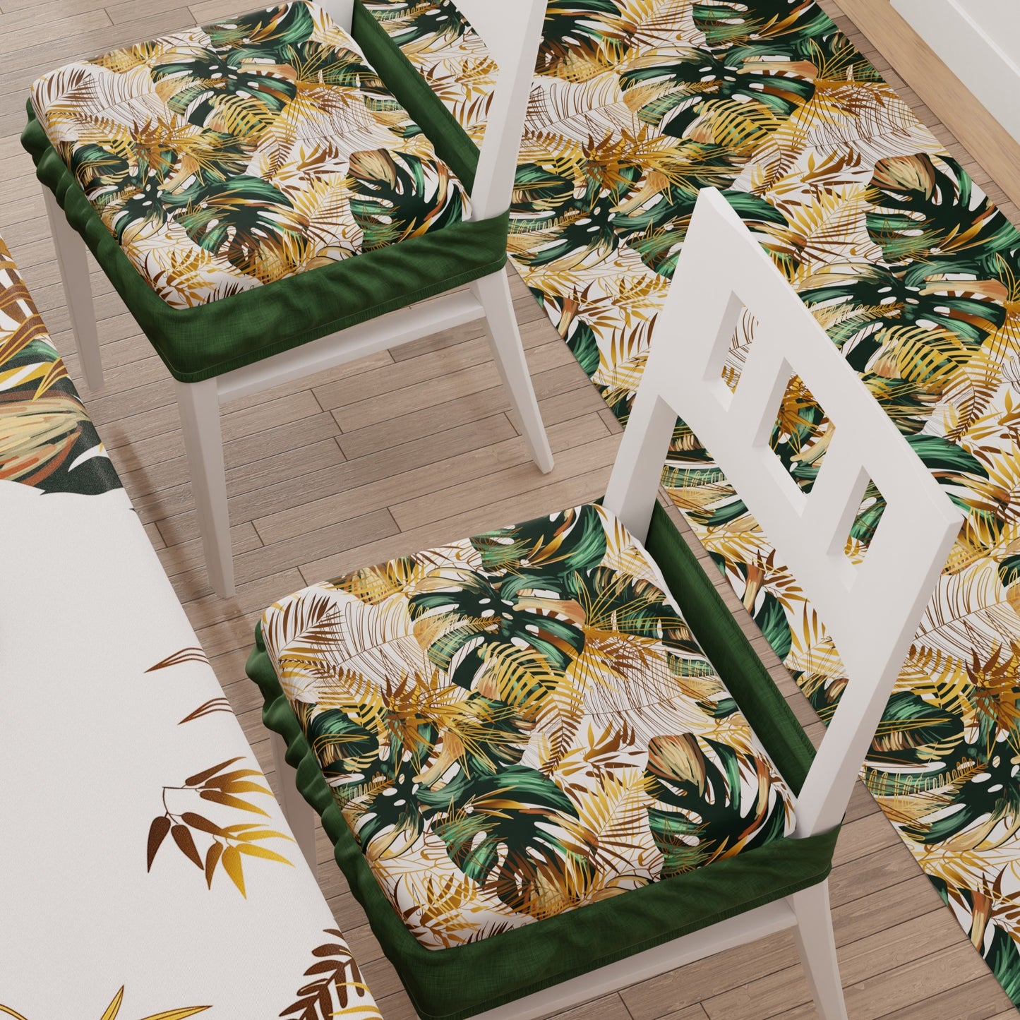 Coussins pour Chaises avec Élastique Housses de Chaise en Impression Digitale Tropicale 04