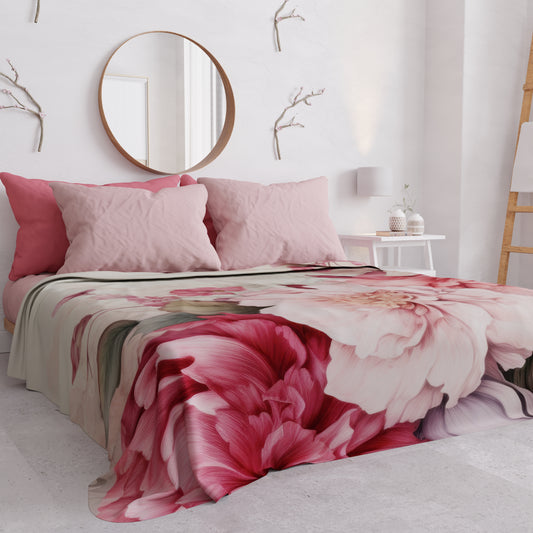 Copriletto Estivo, Coperta Leggera, Lenzuola Copriletto Floreale 04-152