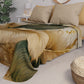 Boutis d'été, Couverture légère, Draps boutis fleuris 04-302
