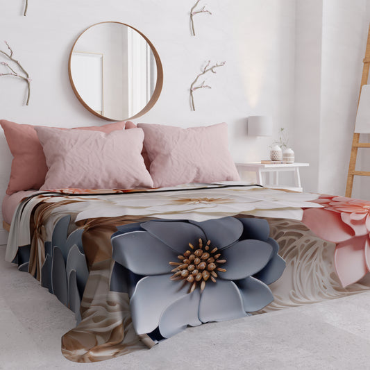 Copriletto Estivo, Coperta Leggera, Lenzuola Copriletto Floreale 05-1