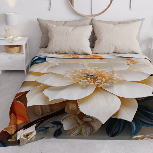 Copriletto Estivo, Coperta Leggera, Lenzuola Copriletto Floreale 05-10
