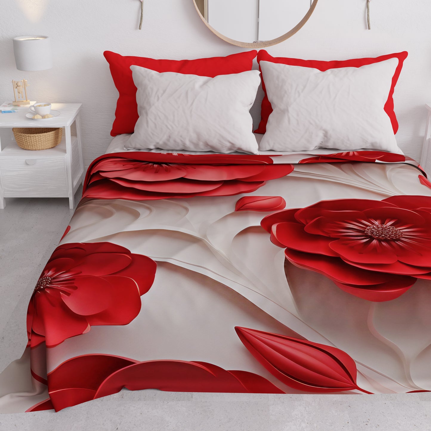 Couvre-lit d'été, Couverture légère, Draps couvre-lit floral 05-14