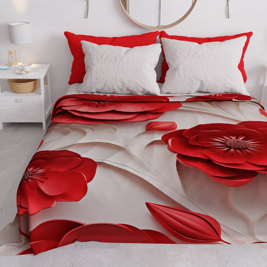 Copriletto Estivo, Coperta Leggera, Lenzuola Copriletto Floreale 05-14
