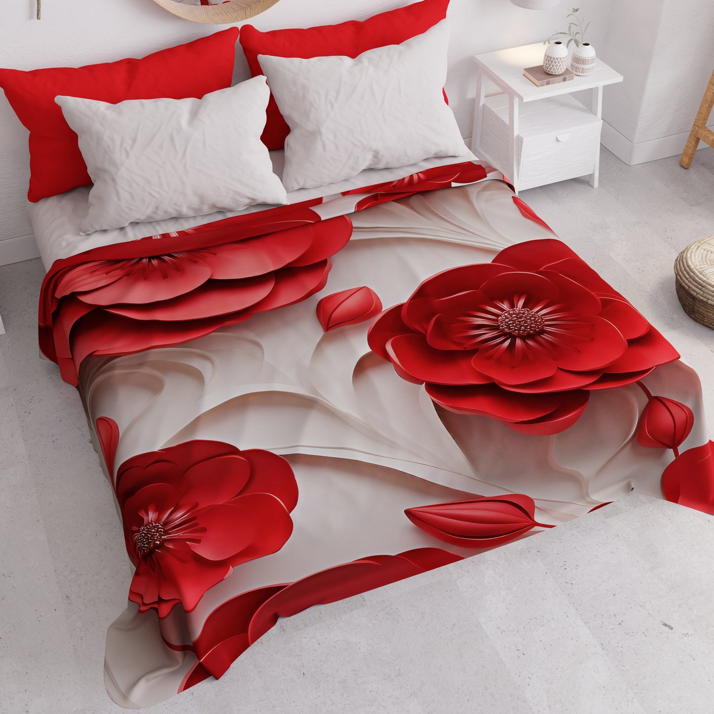 Couvre-lit d'été, Couverture légère, Draps couvre-lit floral 05-14