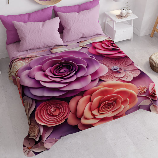 Couvre-lit d'été, Couverture légère, Draps couvre-lit floral 05-17