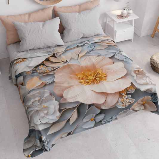 Copriletto Estivo, Coperta Leggera, Lenzuola Copriletto Floreale 05-20