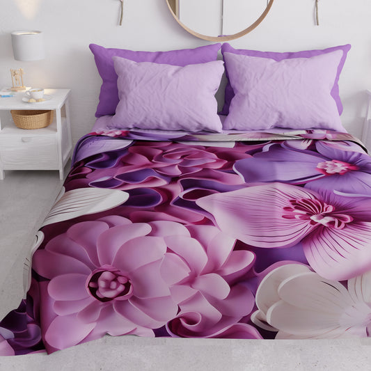 Copriletto Estivo, Coperta Leggera, Lenzuola Copriletto Floreale 05-23