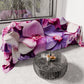 Drap housse décoratif pour canapé, couvre-lit, nappe et tout usage en microfibre | Motif floral 05-23