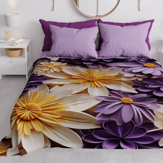 Copriletto Estivo, Coperta Leggera, Lenzuola Copriletto Floreale 05-4