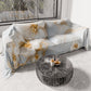 Drap housse décoratif pour canapé, couvre-lit, nappe et tout usage en microfibre | Motif floral 06-1