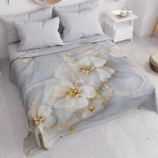 Boutis d'été, Couverture légère, Draps boutis floraux 06-1