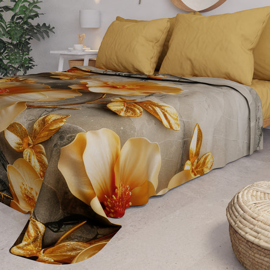 Couvre-lit d'été, Couverture légère, Draps couvre-lit floral 06-17