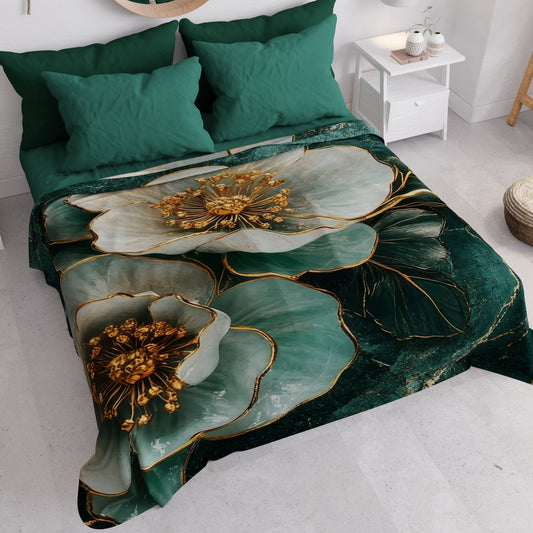 Couvre-lit d'été, Couverture légère, Draps couvre-lit floral 06-19