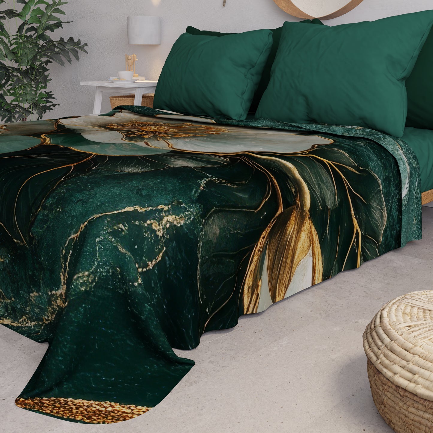 Copriletto Estivo, Coperta Leggera, Lenzuola Copriletto Floreale 06-19