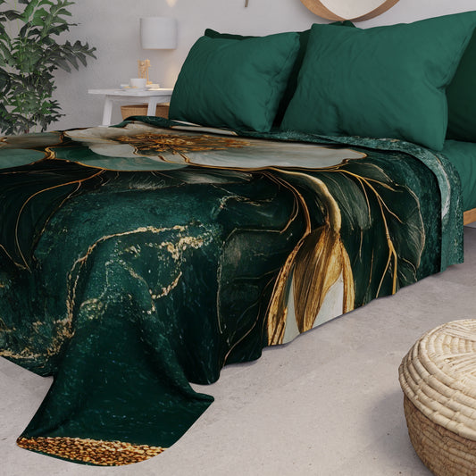Couvre-lit d'été, Couverture légère, Draps couvre-lit floral 06-19
