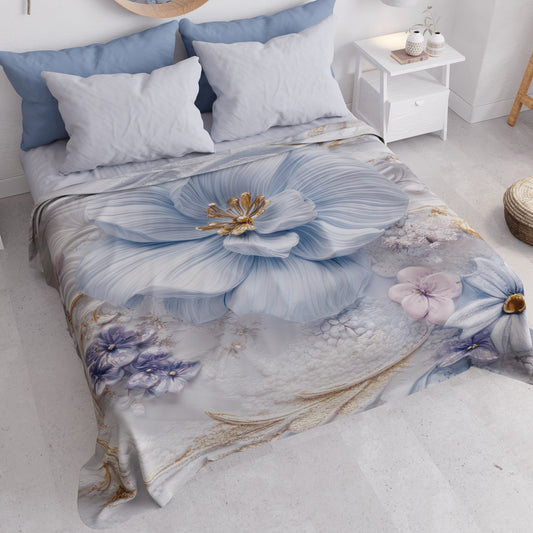 Boutis d'été, Couverture légère, Draps boutis floraux 06-4
