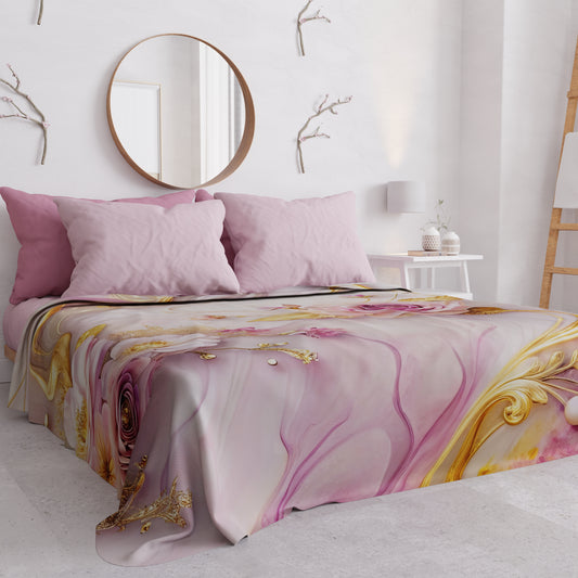 Boutis d'été, Couverture légère, Draps boutis floraux 06-6