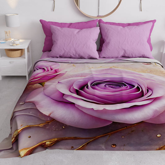 Copriletto Estivo, Coperta Leggera, Lenzuola Copriletto Floreale 06-8