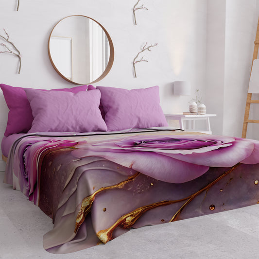 Copriletto Estivo, Coperta Leggera, Lenzuola Copriletto Floreale 06-8