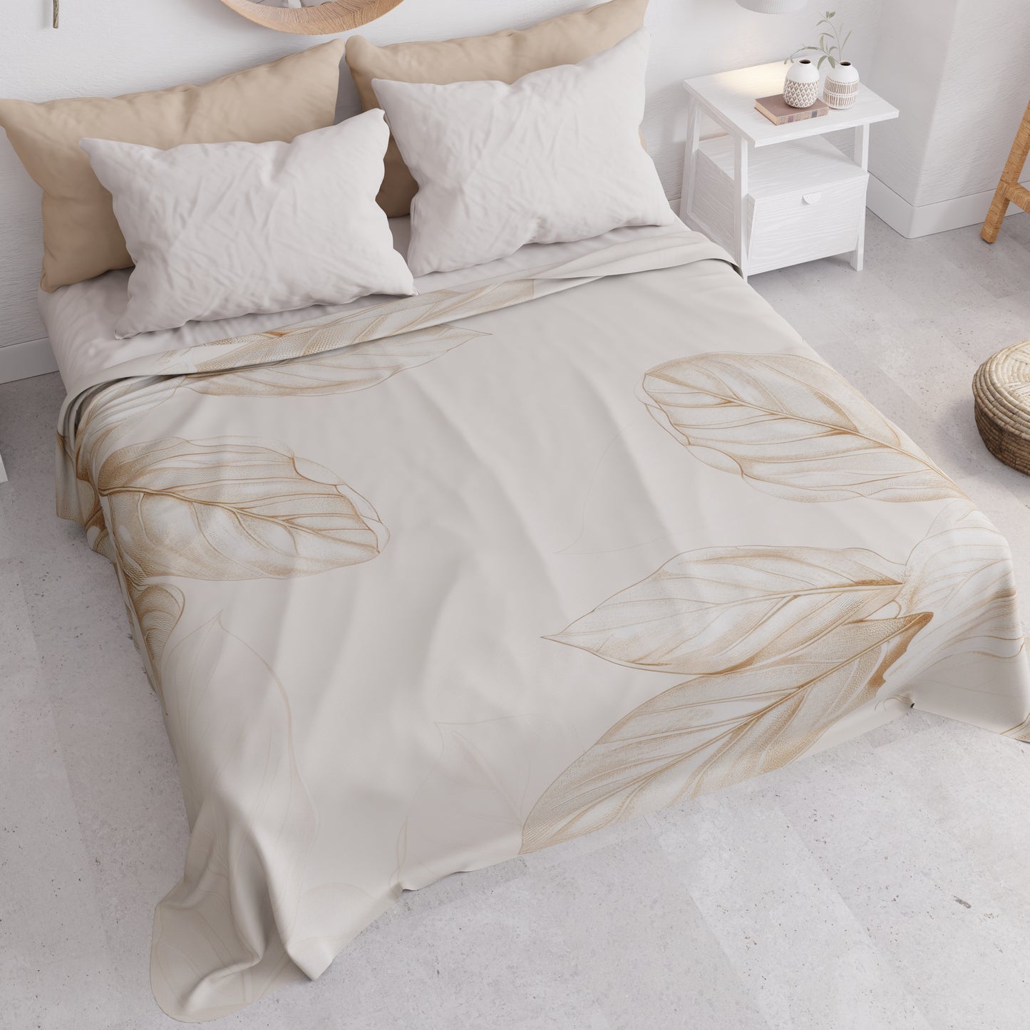 Copriletto Estivo, Coperta Leggera, Lenzuola Copriletto Floreale F150