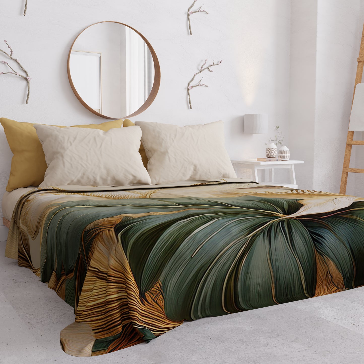 Copriletto Estivo, Coperta Leggera, Lenzuola Copriletto Floreale F165
