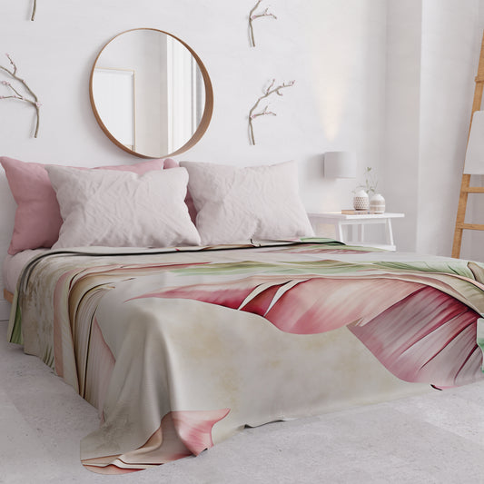 Copriletto Estivo, Coperta Leggera, Lenzuola Copriletto Floreale F191
