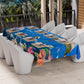 Drap housse pour canapé, couvre-lit, nappe et tout usage en microfibre | Motif Aquarium