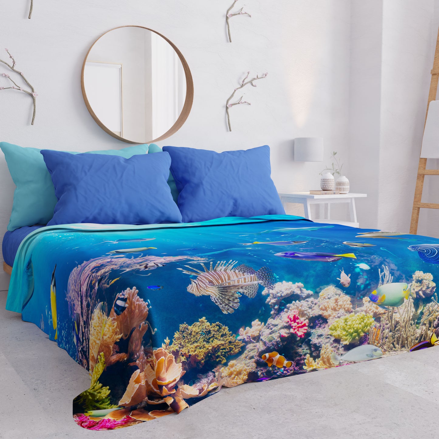 Copriletto Estivo, Coperta Leggera, Lenzuola Copriletto, Acquario