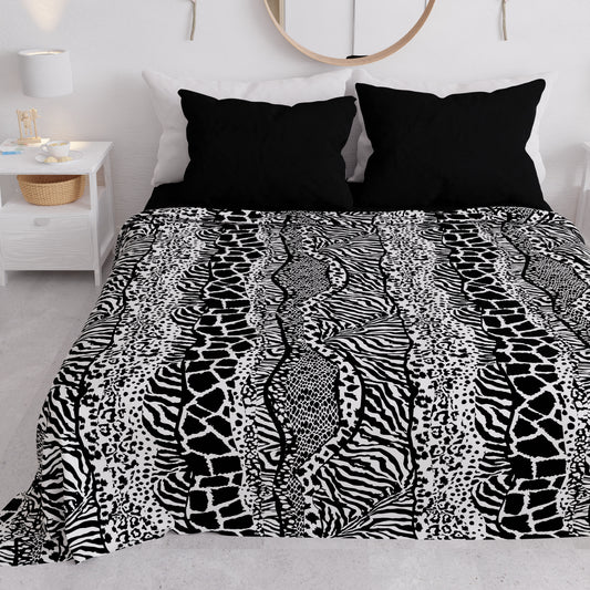 Copriletto Estivo, Coperta Leggera, Lenzuola Copriletto, Animalier Zebrato