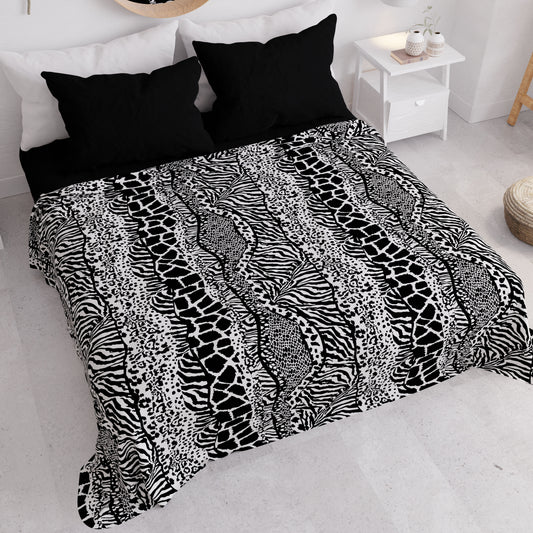 Copriletto Estivo, Coperta Leggera, Lenzuola Copriletto, Animalier Zebrato