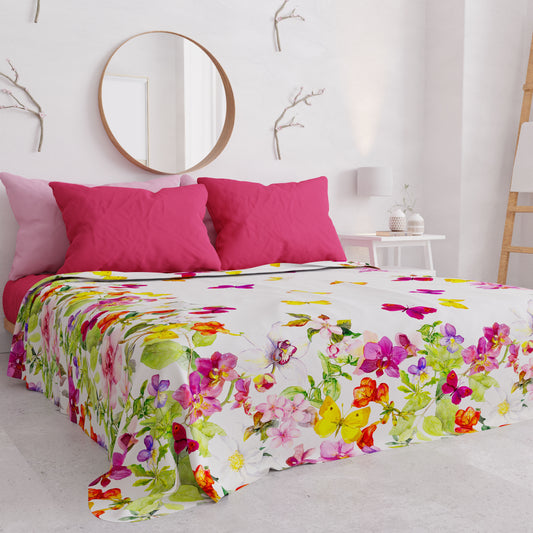 Copriletto Estivo, Coperta Leggera, Lenzuola Copriletto Farfalle
