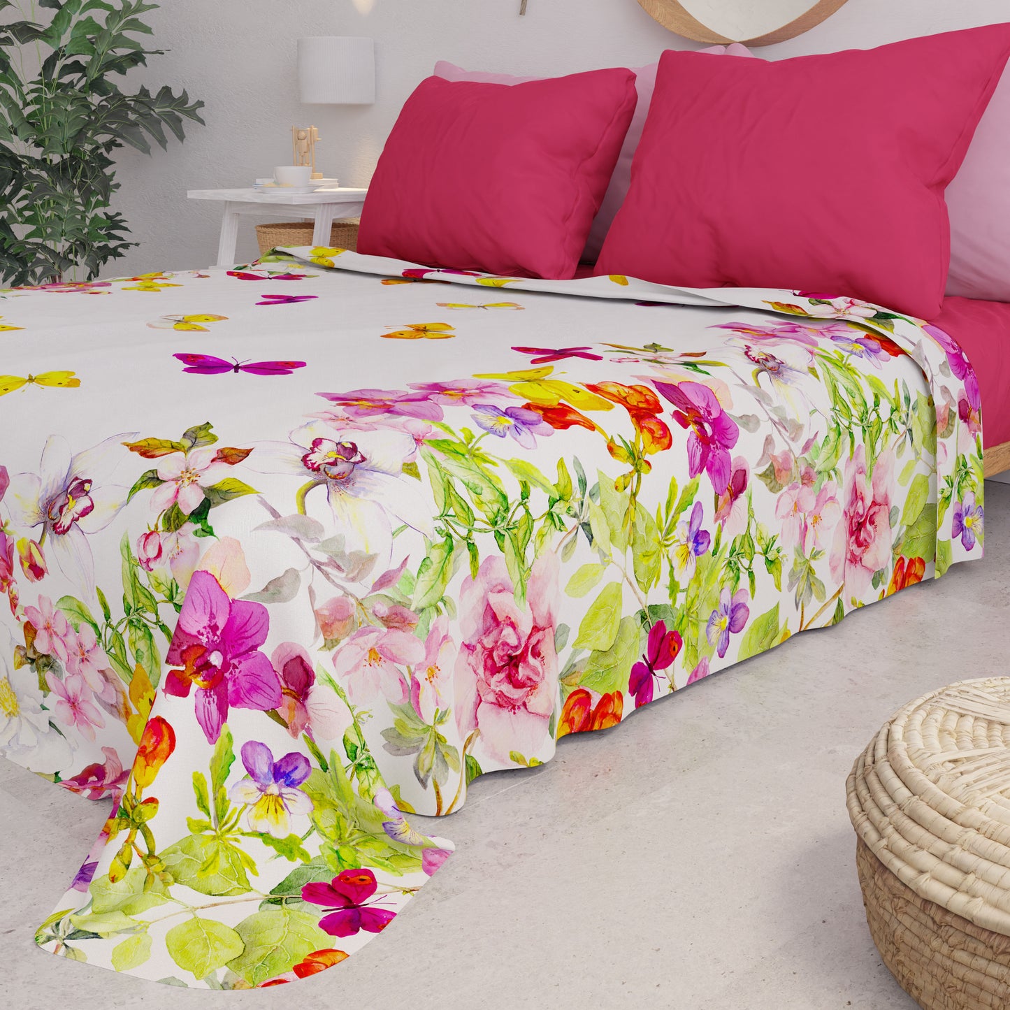 Copriletto Estivo, Coperta Leggera, Lenzuola Copriletto Farfalle