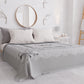 Copriletto Estivo, Coperta Leggera, Lenzuola Copriletto, Fiocco Grigio